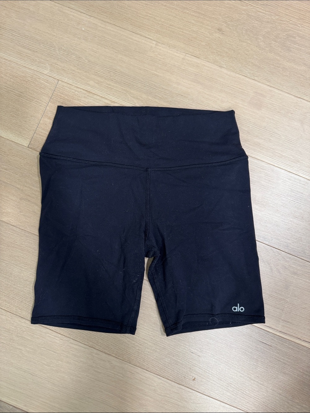 ALO Yoga Black High-Rise Bike Shorts